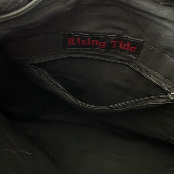 Rising Tide Felted Wool Purse Planets Black - Picture 8 of 14